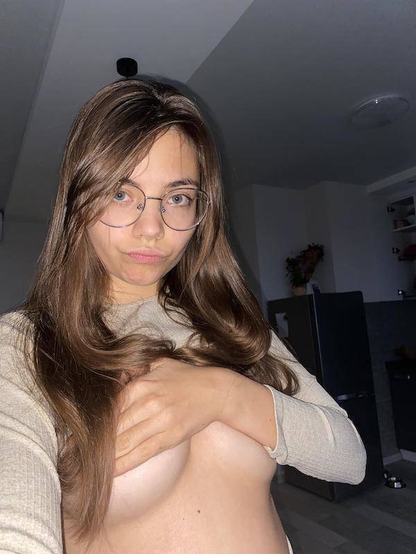 Pretty Eyes Behind Cute Glasses