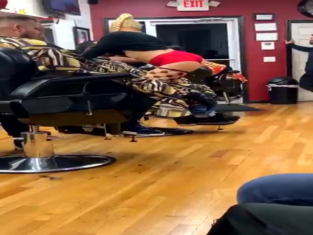 This Barber Girl’s Neighbor Must Be Getting Many Clients