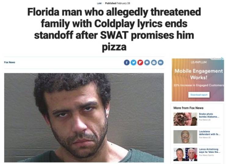 Florida Keeps The Steady Supply Of WTF Headlines