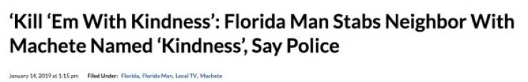 Florida Keeps The Steady Supply Of WTF Headlines