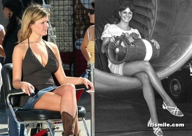 Mini-skirts from the 70's vs modern era (22 pics)
