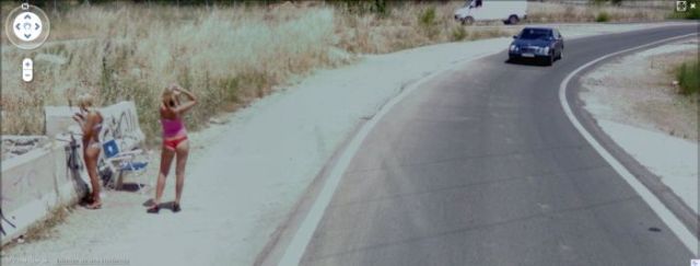 Prostitutes Spotted on Google Street View (24 pics)