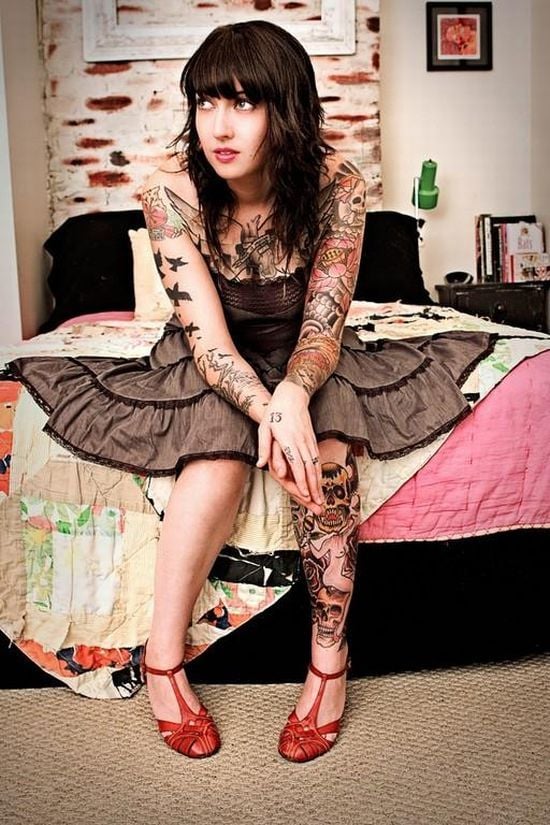 Compilation of Girls with Tattoos. Part 2 (33 pics)