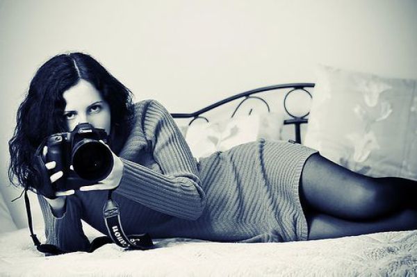 Cute Female Photographers Being photographed