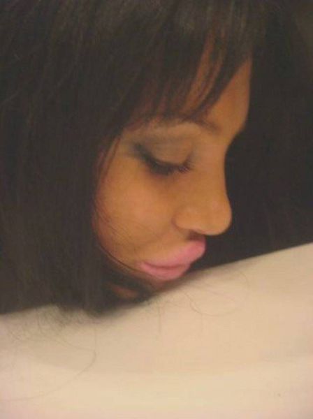 Proud Big Lip Chick Puckers Up