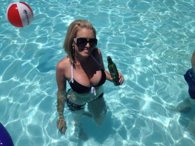 My Eyes Are Up Here Boys!