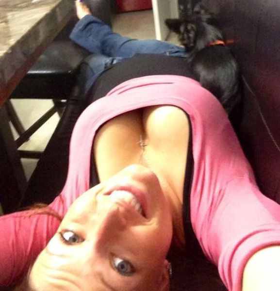 My Eyes Are Up Here Boys!