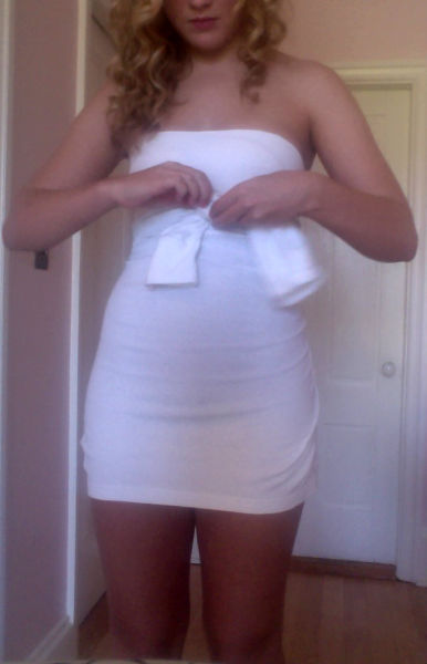 Transform a Turtleneck Dress into a Sexy Mini in a Few Simple Steps