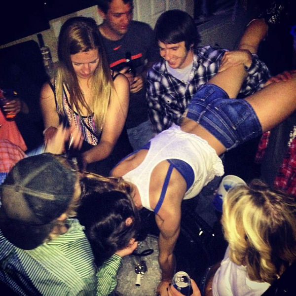 College Girls Kicking Ass at Kegstands