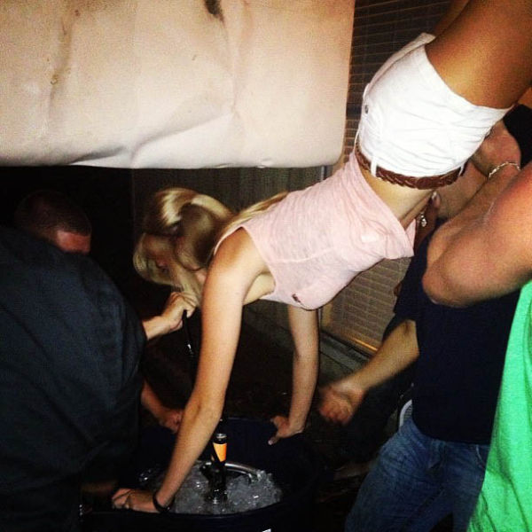 College Girls Kicking Ass at Kegstands