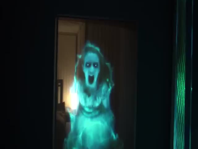 Terrifying Ghost Hologram Decoration for Halloween (VIDEO)